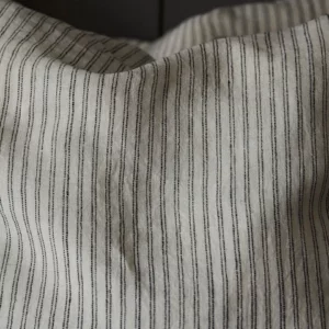 Femme Facon - French Stripe Linen Pillow Cover Sham