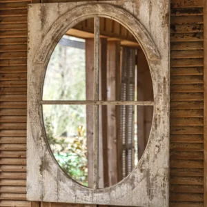 Weathered Oval Dormer Mirror